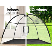 SportZone.co.nz Sports & Fitness > Golf > Golf Training Aids Everfit 3.5m Golf Practice Net Portable Training Aid Driving Target Tent Black Everfit 3.5m Golf Practice Net Portable Training Aid Driving Target Tent Black