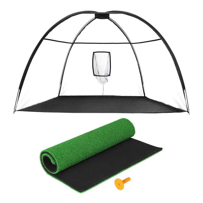 SportZone.co.nz Sports & Fitness > Golf > Golf Training Aids Everfit 3.5m Golf Practice Net with Driving Mat Training Aid Target Hitting Everfit 3.5m Golf Practice Net with Driving Mat Training Aid Target Hitting