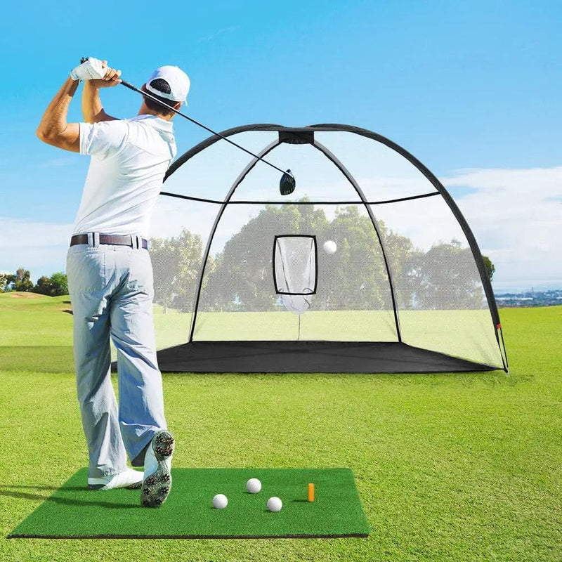 SportZone.co.nz Sports & Fitness > Golf > Golf Training Aids Everfit 3.5m Golf Practice Net with Driving Mat Training Aid Target Hitting Everfit 3.5m Golf Practice Net with Driving Mat Training Aid Target Hitting