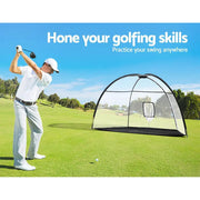 SportZone.co.nz Sports & Fitness > Golf > Golf Training Aids Everfit 3.5m Golf Practice Net with Driving Mat Training Aid Target Hitting Everfit 3.5m Golf Practice Net with Driving Mat Training Aid Target Hitting