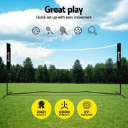 SportZone.co.nz Sports & Fitness > Ball Sports > Netball & Netball Accessories Everfit 3.6M Portable Sports Net For Badminton Tennis Volleyball Adjustable Everfit 3.6M Portable Sports Net For Badminton