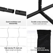 SportZone.co.nz Sports & Fitness > Ball Sports > Netball & Netball Accessories Everfit 3.6M Portable Sports Net For Badminton Tennis Volleyball Adjustable Everfit 3.6M Portable Sports Net For Badminton