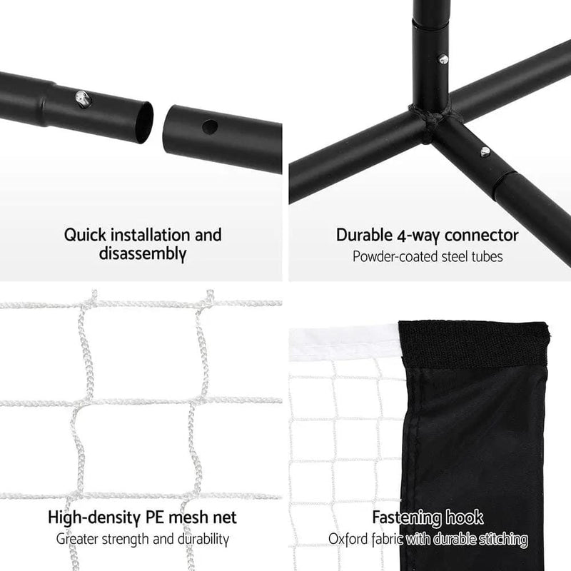 SportZone.co.nz Sports & Fitness > Ball Sports > Netball & Netball Accessories Everfit 3.6M Portable Sports Net For Badminton Tennis Volleyball Adjustable Everfit 3.6M Portable Sports Net For Badminton