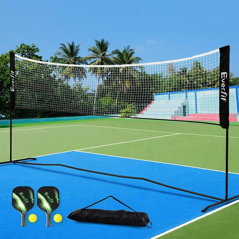 SportZone.co.nz Sports & Fitness > Ball Sports > Netball & Netball Accessories Everfit 3.6M Portable Sports Net For Badminton Tennis Volleyball Adjustable Everfit 3.6M Portable Sports Net For Badminton
