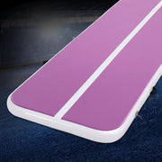 SportZone.co.nz Sports & Fitness > Exercise, Gym & Fitness > Gymnastics Everfit 3M Air Track Inflatable Gymnastics Mat Purple With White Stripe Everfit Air Track Gymnastics Mat Purple Stripe