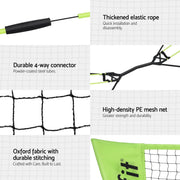 SportZone.co.nz Sports & Fitness > Ball Sports > Netball & Netball Accessories Everfit 3M Badminton Tennis Net Portable Volleyball Kit Yellow Everfit 3M Badminton Tennis Net Portable Volleyball Kit Yellow