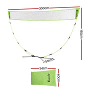 SportZone.co.nz Sports & Fitness > Ball Sports > Netball & Netball Accessories Everfit 3M Badminton Tennis Net Portable Volleyball Kit Yellow Everfit 3M Badminton Tennis Net Portable Volleyball Kit Yellow
