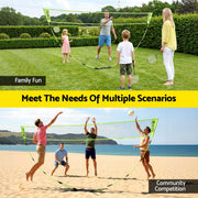 SportZone.co.nz Sports & Fitness > Ball Sports > Netball & Netball Accessories Everfit 3M Badminton Tennis Net Portable Volleyball Kit Yellow Everfit 3M Badminton Tennis Net Portable Volleyball Kit Yellow