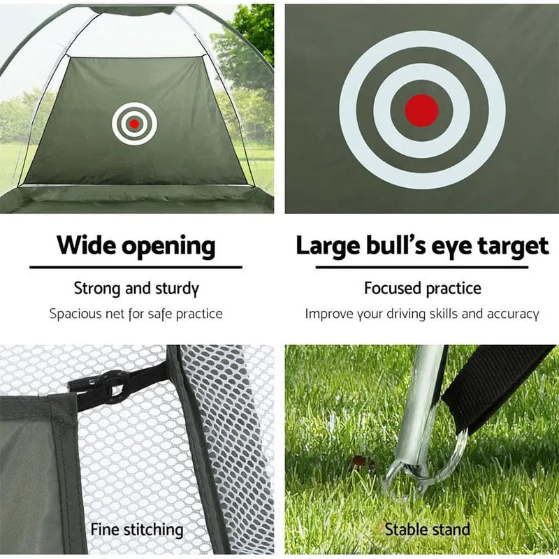 SportZone.co.nz Sports & Fitness > Golf Everfit 3M Golf Practice Net And Training Mat Set With Driving Target Everfit 3M Golf Practice Net And Training Mat