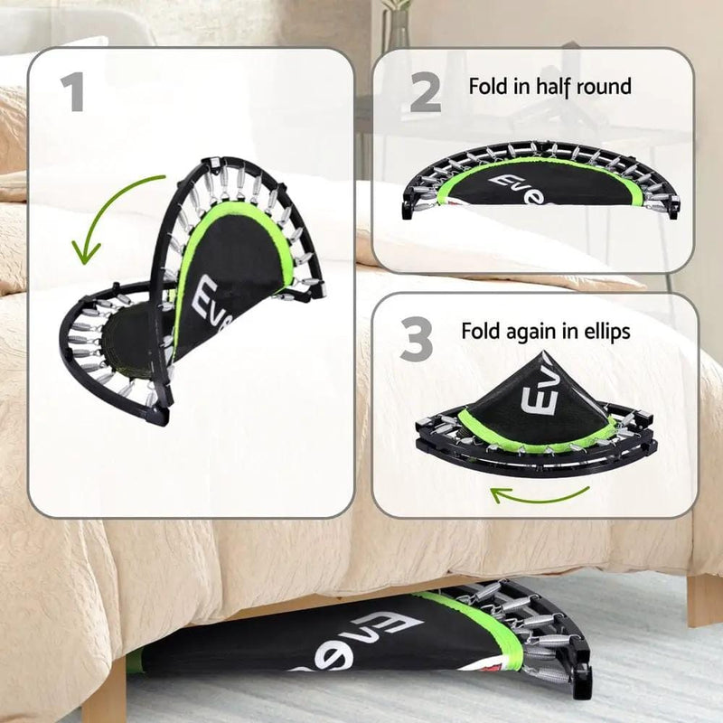 SportZone.co.nz Sports & Fitness > Trampolines > Trampolines & Accessories Everfit 40inch Fitness Foldable Trampoline Jumping Rebounder Home Gym Handrail Everfit 40inch Fitness Foldable Trampoline Jumping Rebounder Home Gym Handrail