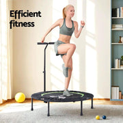 SportZone.co.nz Sports & Fitness > Trampolines > Trampolines & Accessories Everfit 40inch Fitness Foldable Trampoline Jumping Rebounder Home Gym Handrail Everfit 40inch Fitness Foldable Trampoline Jumping Rebounder Home Gym Handrail