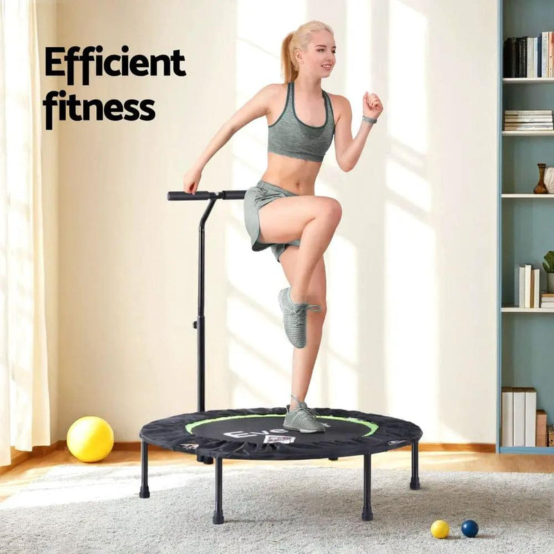 SportZone.co.nz Sports & Fitness > Trampolines > Trampolines & Accessories Everfit 40inch Fitness Foldable Trampoline Jumping Rebounder Home Gym Handrail Everfit 40inch Fitness Foldable Trampoline Jumping Rebounder Home Gym Handrail