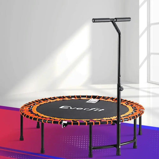 SportZone.co.nz Sports & Fitness > Trampolines > Trampolines & Accessories Everfit 48inch Fitness Foldable Trampoline Jumping Rebounder Home Gym Handrail Everfit 48inch Fitness Foldable Trampoline Jumping Rebounder Home Gym Handrail