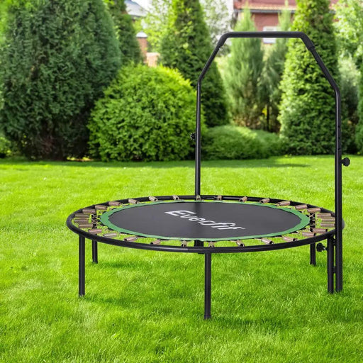 SportZone.co.nz Sports & Fitness > Trampolines > Trampolines & Accessories Everfit 48inch Round Fitness Trampoline Rebounder Adjustable Handrail Green Everfit 48inch Round Fitness Trampoline Rebounder Adjustable Handrail Green