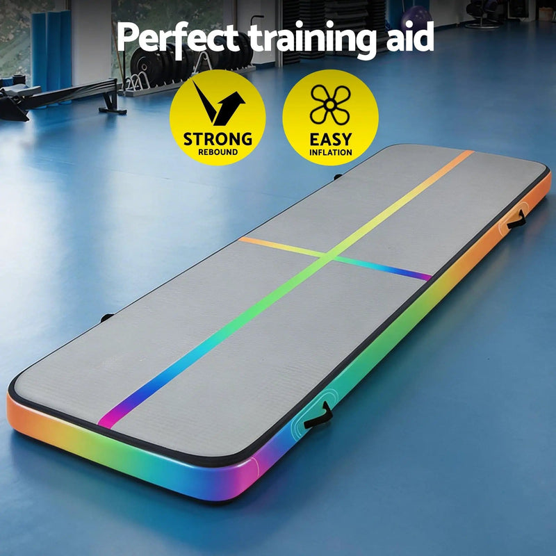 SportZone.co.nz Sports & Fitness > Fitness Accessories Everfit 4M Air Track Gymnastics Tumbling Exercise Mat Inflatable Mats 20CM Thick + Pump Everfit 4M Air Track Gymnastics Tumbling Exercise Mat Inflatable Mats 20CM Thick + Pump
