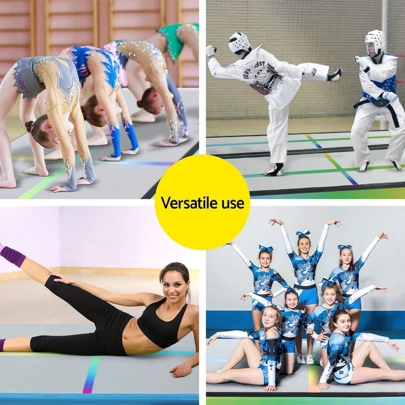 SportZone.co.nz Sports & Fitness > Fitness Accessories Everfit 4M Air Track Gymnastics Tumbling Exercise Mat Inflatable Mats 20CM Thick + Pump Everfit 4M Air Track Gymnastics Tumbling Exercise Mat Inflatable Mats 20CM Thick + Pump