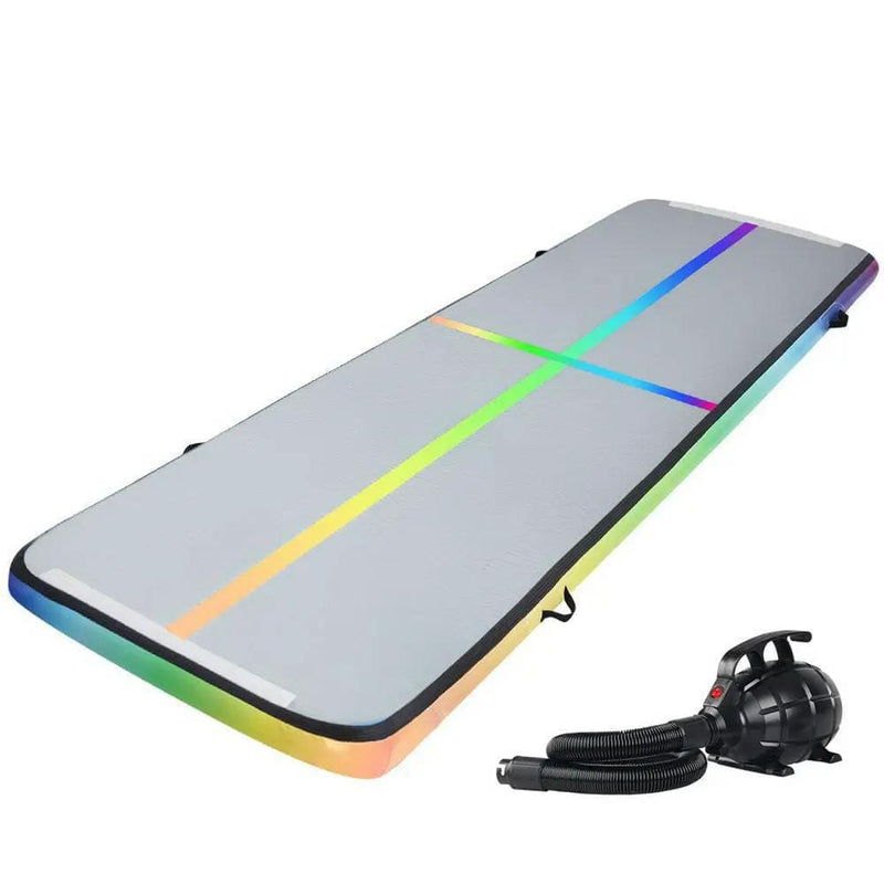 SportZone.co.nz Sports & Fitness > Fitness Accessories Everfit 4M Inflatable Air Track Gymnastics Tumbling Mat With Pump Multi Colour Everfit 4M Inflatable Air Track Tumbling Mat