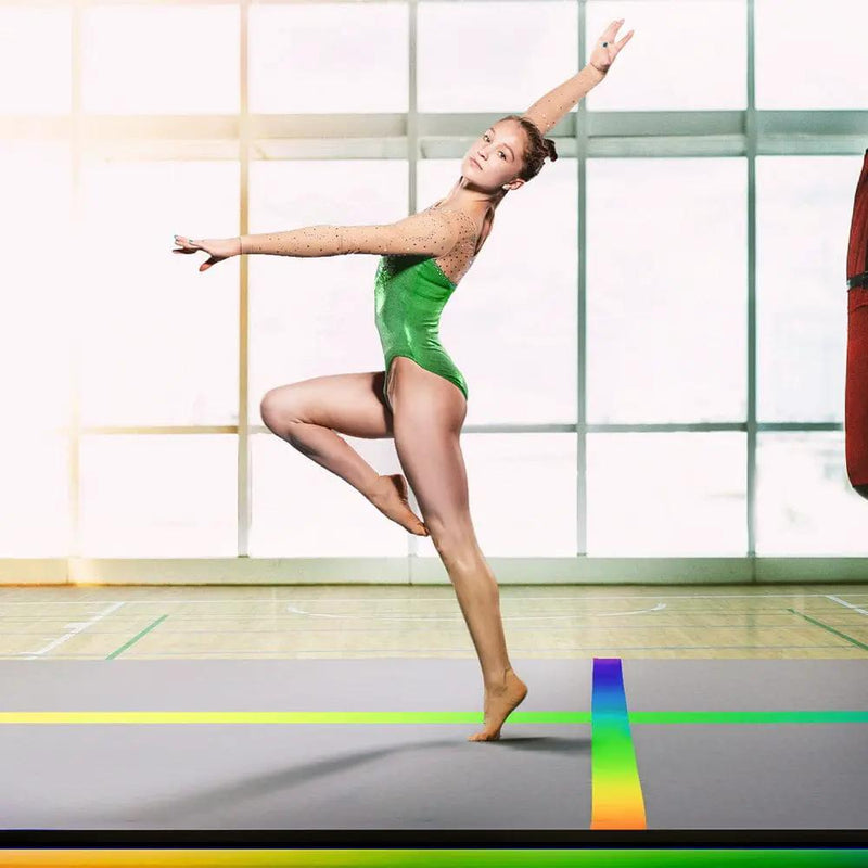 SportZone.co.nz Sports & Fitness > Fitness Accessories Everfit 4M Inflatable Air Track Gymnastics Tumbling Mat With Pump Multi Colour Everfit 4M Inflatable Air Track Tumbling Mat