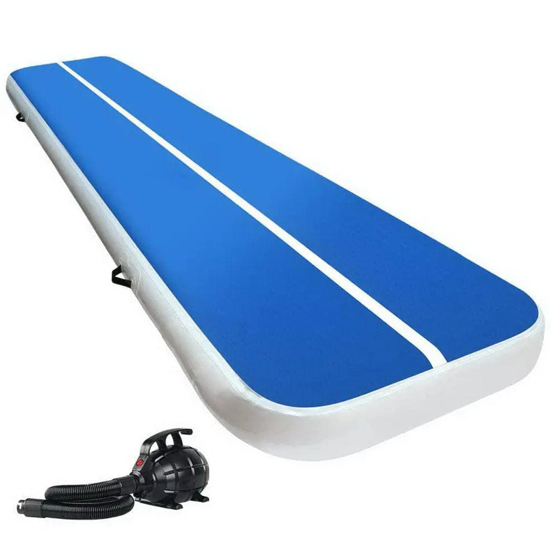 SportZone.co.nz Sports & Fitness > Fitness Accessories Everfit 4x1m Inflatable Air Track Mat 20cm Thick With Pump Gymnastics Blue Everfit 4x1m Inflatable Air Track 20cm Thick