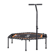 SportZone.co.nz Sports & Fitness > Trampolines > Trampolines & Accessories Everfit 51 Inch Hexagon Trampoline Rebounder With Adjustable Handrail Orange Everfit 51 Inch Hexagon Trampoline with Handrail