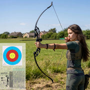 SportZone.co.nz Baby & Kids > Baby & Kid's Toys > Outdoor Play Equipment Everfit 55lb Recurve Bow Arrow Set Takedown For Beginners Green Everfit 55lb Recurve Bow Arrow Set for Beginners