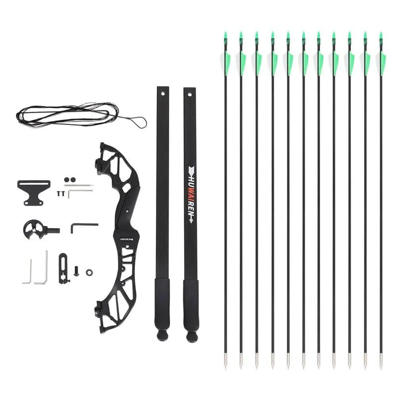 SportZone.co.nz Baby & Kids > Baby & Kid's Toys > Outdoor Play Equipment Everfit 55lb Recurve Bow Arrow Set Takedown For Beginners Green Everfit 55lb Recurve Bow Arrow Set for Beginners