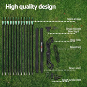 SportZone.co.nz Baby & Kids > Baby & Kid's Toys > Outdoor Play Equipment Everfit 55lb Recurve Bow Arrow Set Takedown For Beginners Green Everfit 55lb Recurve Bow Arrow Set for Beginners