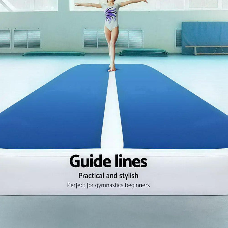 SportZone.co.nz Sports & Fitness > Fitness Accessories Everfit 5x1m Inflatable Air Track Mat 20cm Thick With Pump For Gymnastics Blue Everfit 5x1m Inflatable Air Track Mat 20cm Thick Blue