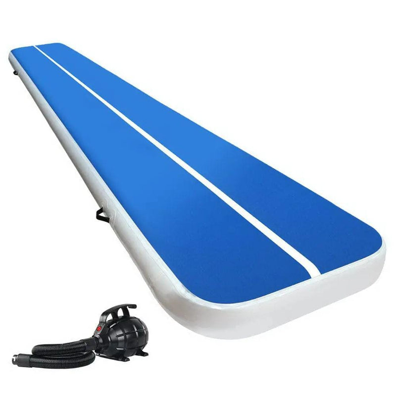 SportZone.co.nz Sports & Fitness > Fitness Accessories Everfit 5x1m Inflatable Air Track Mat 20cm Thick With Pump For Gymnastics Blue Everfit 5x1m Inflatable Air Track Mat 20cm Thick Blue