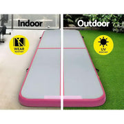 SportZone.co.nz Sports & Fitness > Fitness Accessories Everfit GoFun 3x1M Inflatable Air Track Mat With Pump Pink Everfit Air Track Mat 3x1M With Pump Pink