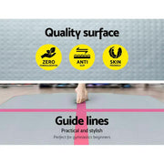 SportZone.co.nz Sports & Fitness > Fitness Accessories Everfit GoFun 3x1M Inflatable Air Track Mat With Pump Pink Everfit Air Track Mat 3x1M With Pump Pink
