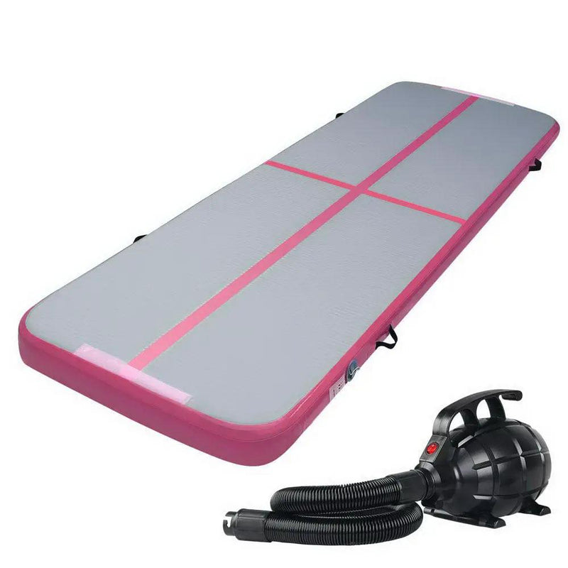 SportZone.co.nz Sports & Fitness > Fitness Accessories Everfit GoFun 3x1M Inflatable Air Track Mat With Pump Pink Everfit Air Track Mat 3x1M With Pump Pink