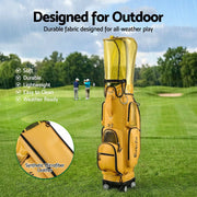 SportZone.co.nz Sports & Fitness > Golf > Golf Accessories Everfit Golf Cart Bag Rolling Trolley With Telescopic Handle And Cooler Pocket Everfit Golf Cart Bag With Telescopic Handle And Cooler