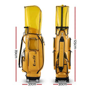 SportZone.co.nz Sports & Fitness > Golf > Golf Accessories Everfit Golf Cart Bag Rolling Trolley With Telescopic Handle And Cooler Pocket Everfit Golf Cart Bag With Telescopic Handle And Cooler