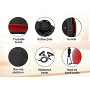 SportZone.co.nz Sports & Fitness > Exercise, Gym & Fitness > Vibration Exercise Machines Everfit Vibration Plate With Resistance Rope For Home Fitness Dark Red Everfit Vibration Plate With Resistance Rope