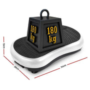 SportZone.co.nz Sports & Fitness > Exercise, Gym & Fitness > Vibration Exercise Machines Everfit Vibration Platform With Resistance Bands For Home Gym White Everfit Vibration Platform With Resistance Bands