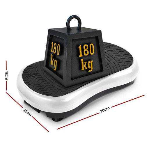 SportZone.co.nz Sports & Fitness > Exercise, Gym & Fitness > Vibration Exercise Machines Everfit Vibration Platform With Resistance Bands For Home Gym White Everfit Vibration Platform With Resistance Bands