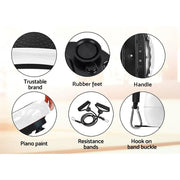 SportZone.co.nz Sports & Fitness > Exercise, Gym & Fitness > Vibration Exercise Machines Everfit Vibration Platform With Resistance Bands For Home Gym White Everfit Vibration Platform With Resistance Bands