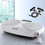 SportZone.co.nz Sports & Fitness > Exercise, Gym & Fitness > Vibration Exercise Machines Everfit Vibration Machine With Rhythm Platform And Resistance Rope Home Workout Everfit Vibration Machine With Rhythm Platform