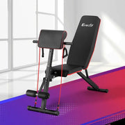 SportZone.co.nz Sports & Fitness > Exercise, Gym & Fitness > Exercise Benches Everfit Adjustable Weight Bench With Preacher Curl And Press 260kg Everfit Adjustable Weight Bench With Preacher Curl