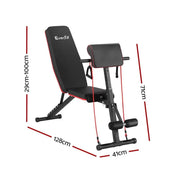 SportZone.co.nz Sports & Fitness > Exercise, Gym & Fitness > Exercise Benches Everfit Adjustable Weight Bench With Preacher Curl And Press 260kg Everfit Adjustable Weight Bench With Preacher Curl