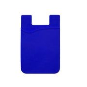 Deep Blue Silicone Card Holder Pocket Case Wallet Sticker Phone by salelink.co.nz