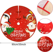 Christmas Tree Skirt 90x90cm by salelink.co.nz