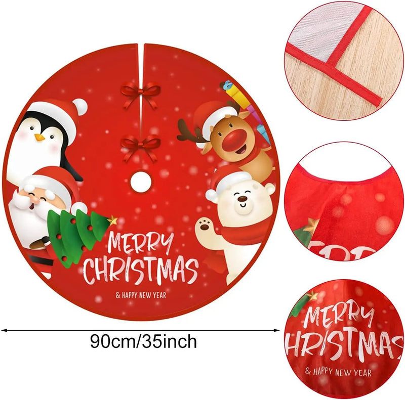 Christmas Tree Skirt 90x90cm by salelink.co.nz