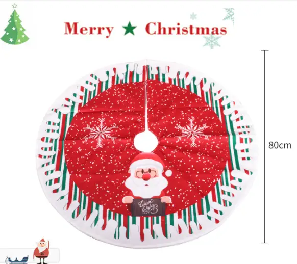 Christmas Tree Skirt 80x80cm by salelink.co.nz