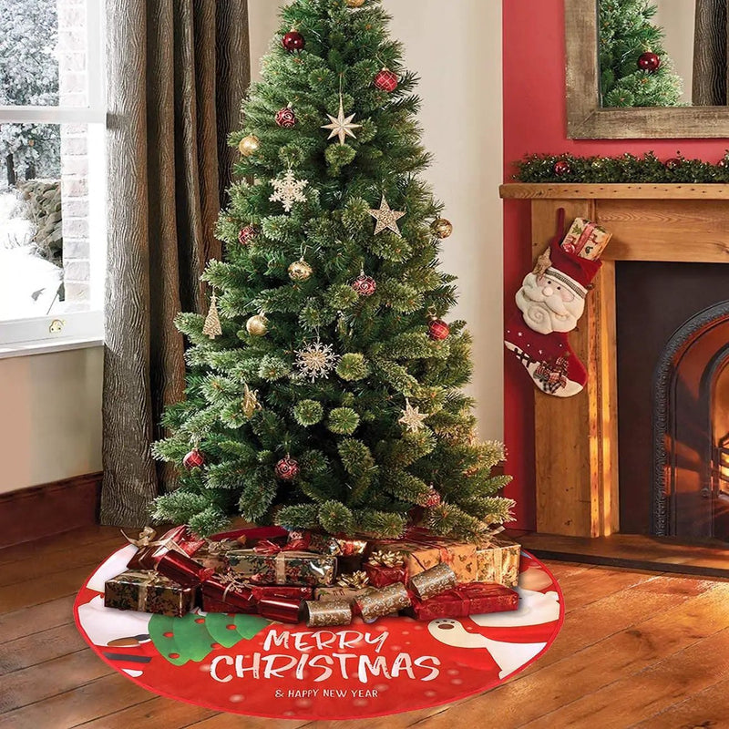 Christmas Tree Skirt 90x90cm by salelink.co.nz