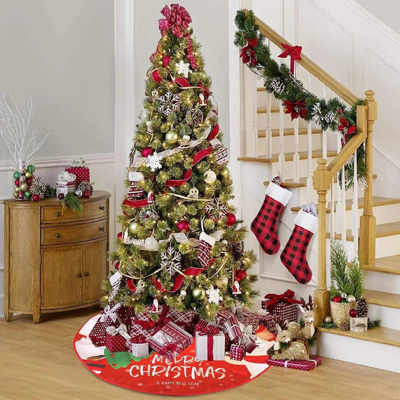 Christmas Tree Skirt 90x90cm by salelink.co.nz