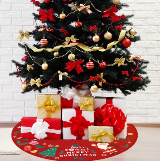 Christmas Tree Skirt 90x90cm by salelink.co.nz