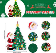 DIY Felt Christmas Tree with 21 Pcs Detachable Christmas Ornaments by salelink.co.nz