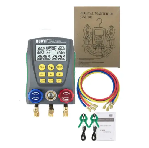 Digital Manifold Air Pressure Gauge Set by salelink.co.nz